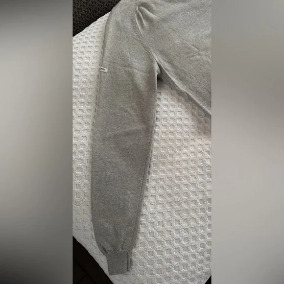 Burberry Golf Long Sleeve V-Neck Argyle Sweater Grey Red Black Merino Wool Small - Picture 11 of 16